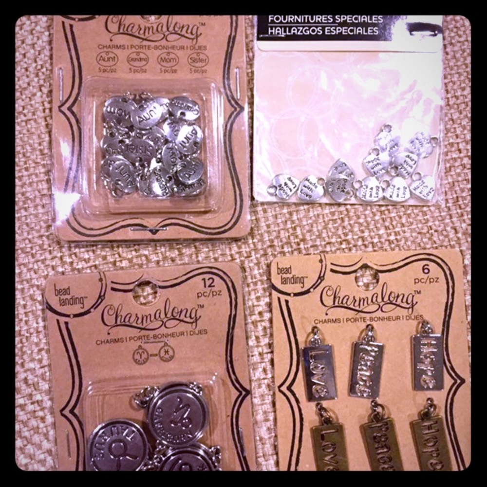 Bundle Of 4 NWT Charm Sets For Jewelry!